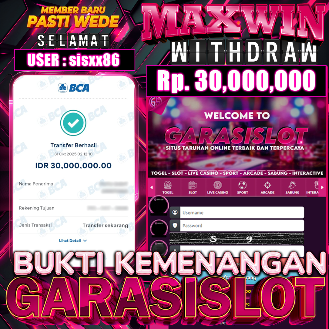 GARASISLOT Bukti kemenangan Big Bass Crash