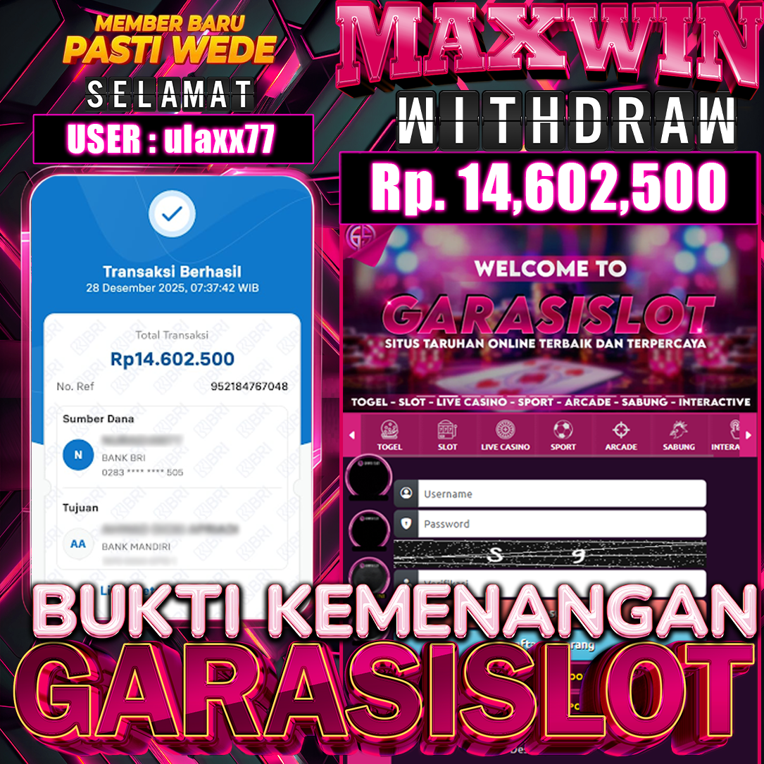 GARASISLOT Bukti kemenangan Gates of Olympus