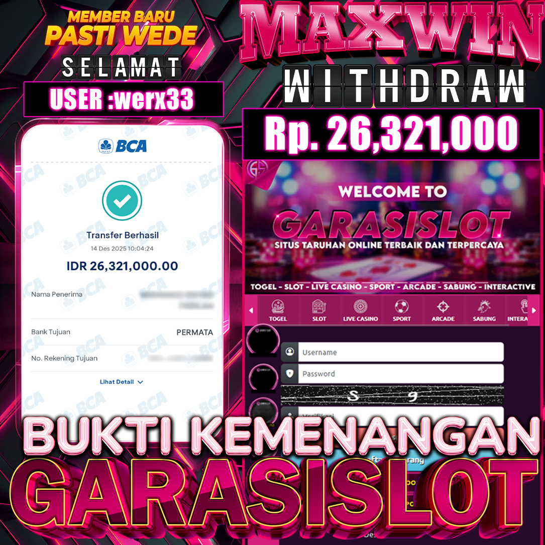 GARASISLOT Bukti kemenangan Big Bass Splash 1000