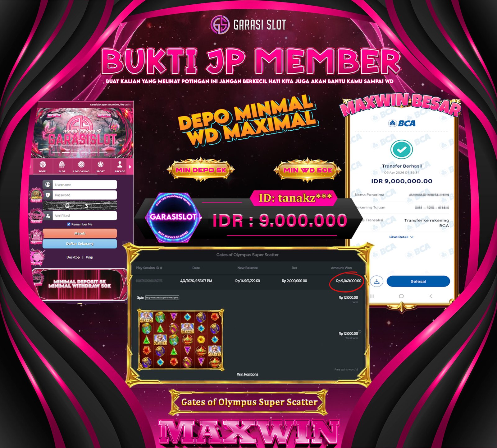 GARASISLOT Bukti kemenangan Gates of Olympus Super Scatter