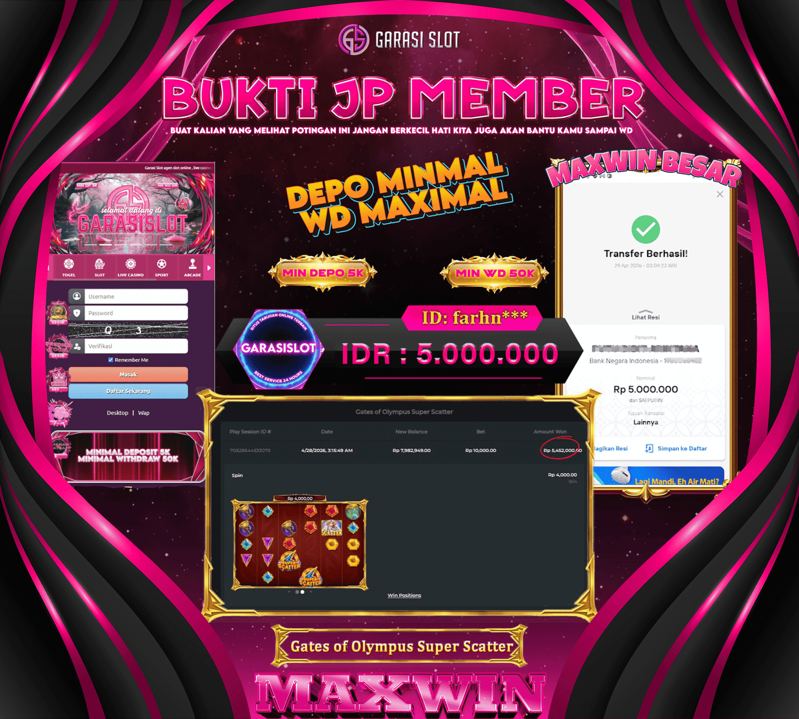 GARASISLOT Bukti Kemenangan Gates of Olympus Super Scatter