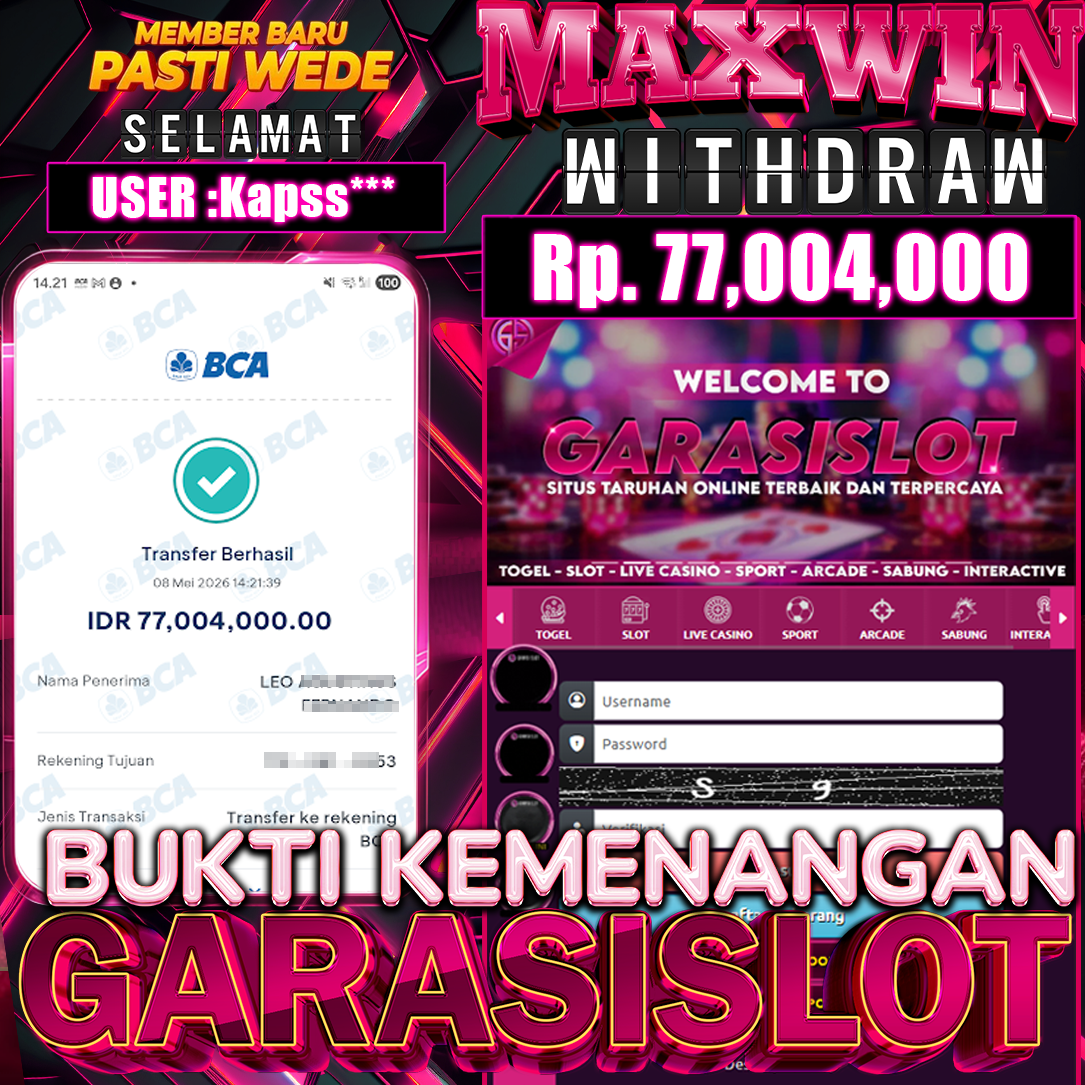 GARASISLOT Bukti Kemenangan Launch to Riches