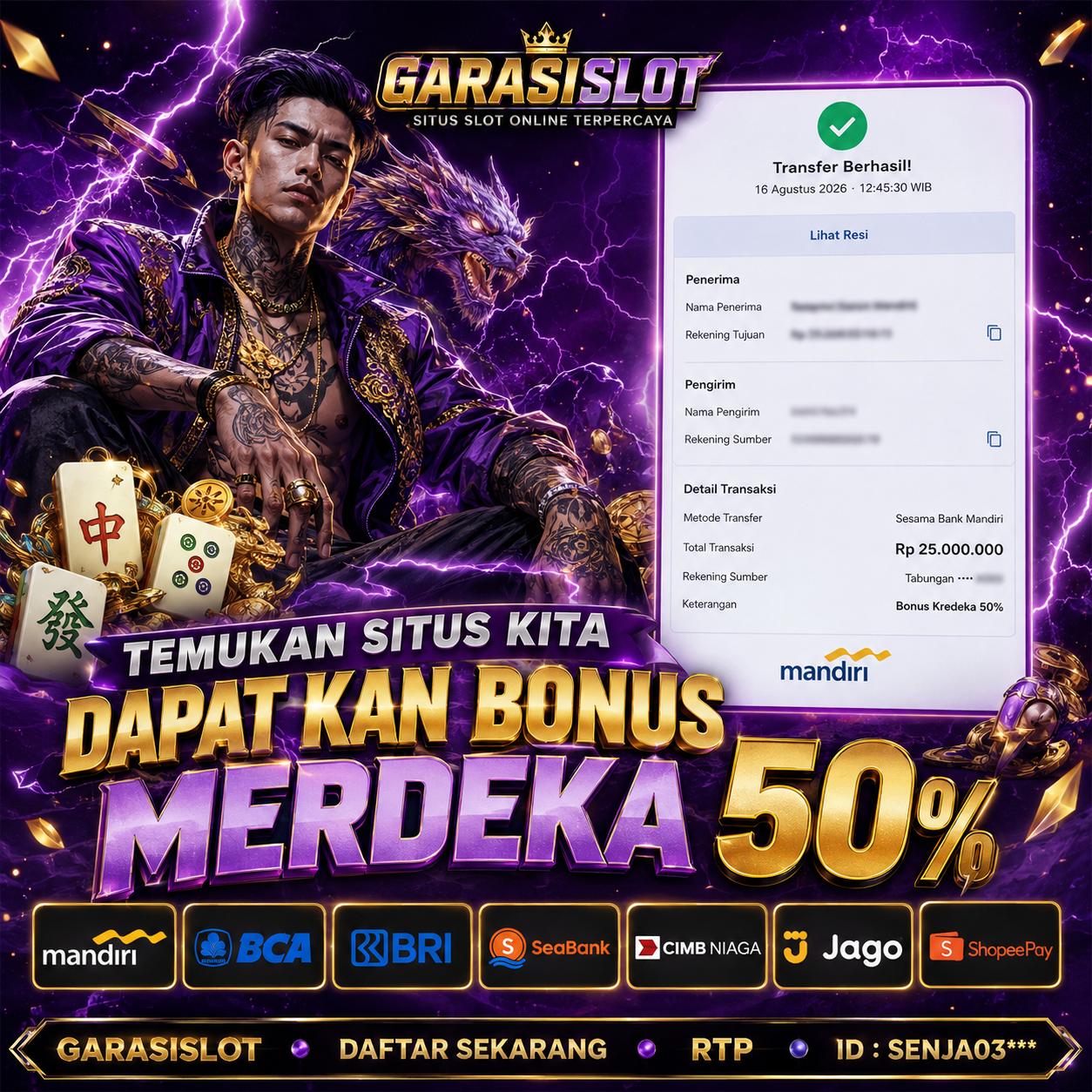 GARASISLOT Bukti Kemenangan Bermain di Starlight Princess