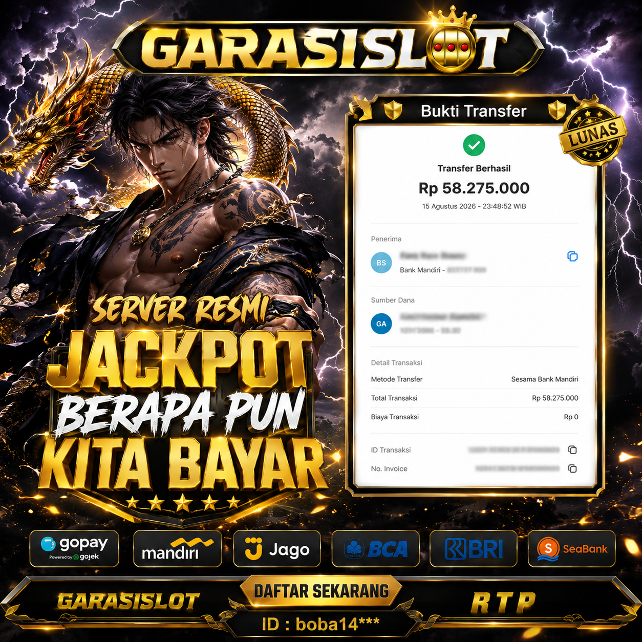 GARASISLOT Bukti Kemenangan bermain di soft Mahjong Ways
