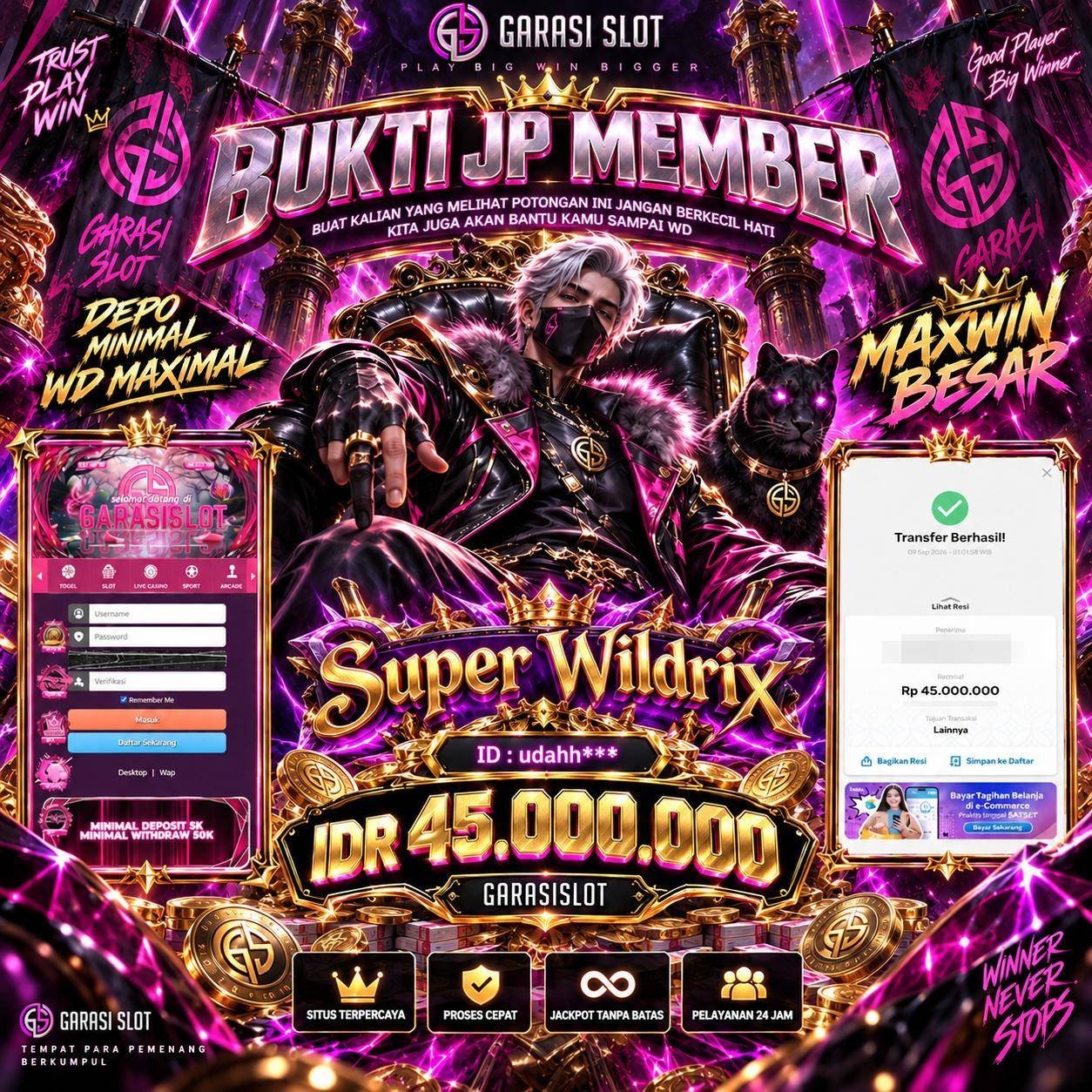 GARASISLOT bukti kemenangan bermain di Super Wildrix
